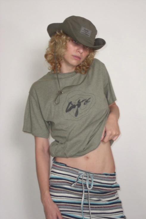 DRAW CODE SAFARI BUCKET HAT -KHAKI-